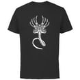 thumbnail image 1 of Alien 45th Anniversary Movie Xenomorph Facehugger Art - Short Sleeve Cotton T-Shirt for Adults - Customized-Black, 1 of 5
