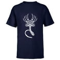 thumbnail image 1 of Alien 45th Anniversary Movie Xenomorph Facehugger Art - Short Sleeve T-Shirt for Kids - Customized-Navy, 1 of 5