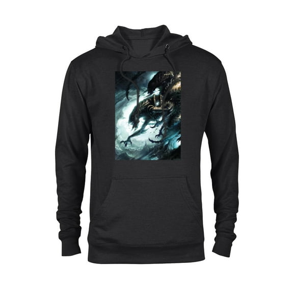 Alien 45th Anniversary Mutant Xenomorph Graphic Novel Art - Pullover Hoodie for Adults - Customized-Black