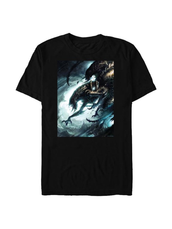 Alien 45th Anniversary Mutant Xenomorph Graphic Novel Art - Short Sleeve Blended T-Shirt for Adults - Customized-Black