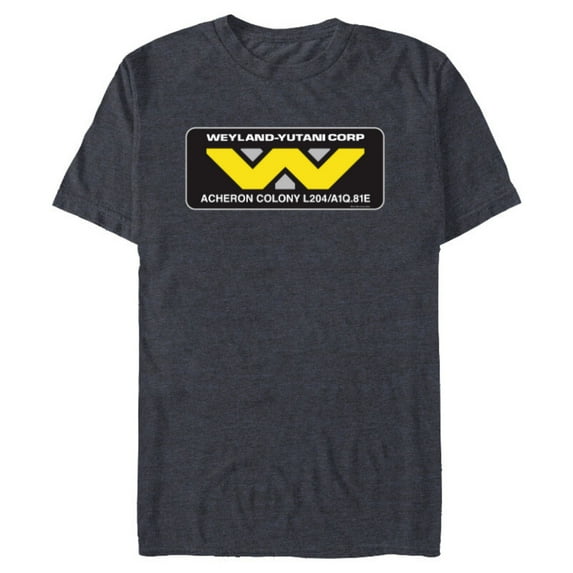 Alien 45th Anniversary Weyland-Yutani Corp Acheron Logo - Short Sleeve Blended T-Shirt for Adults - Customized-Navy Heather