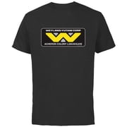 Alien 45th Anniversary Weyland-Yutani Corp Acheron Logo - Short Sleeve Cotton T-Shirt for Adults - Customized-Black