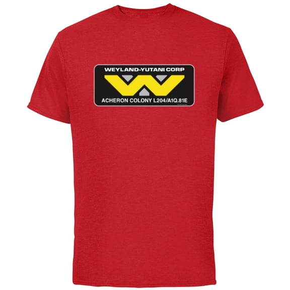 Alien 45th Anniversary Weyland-Yutani Corp Acheron Logo - Short Sleeve Cotton T-Shirt for Adults - Customized-Red