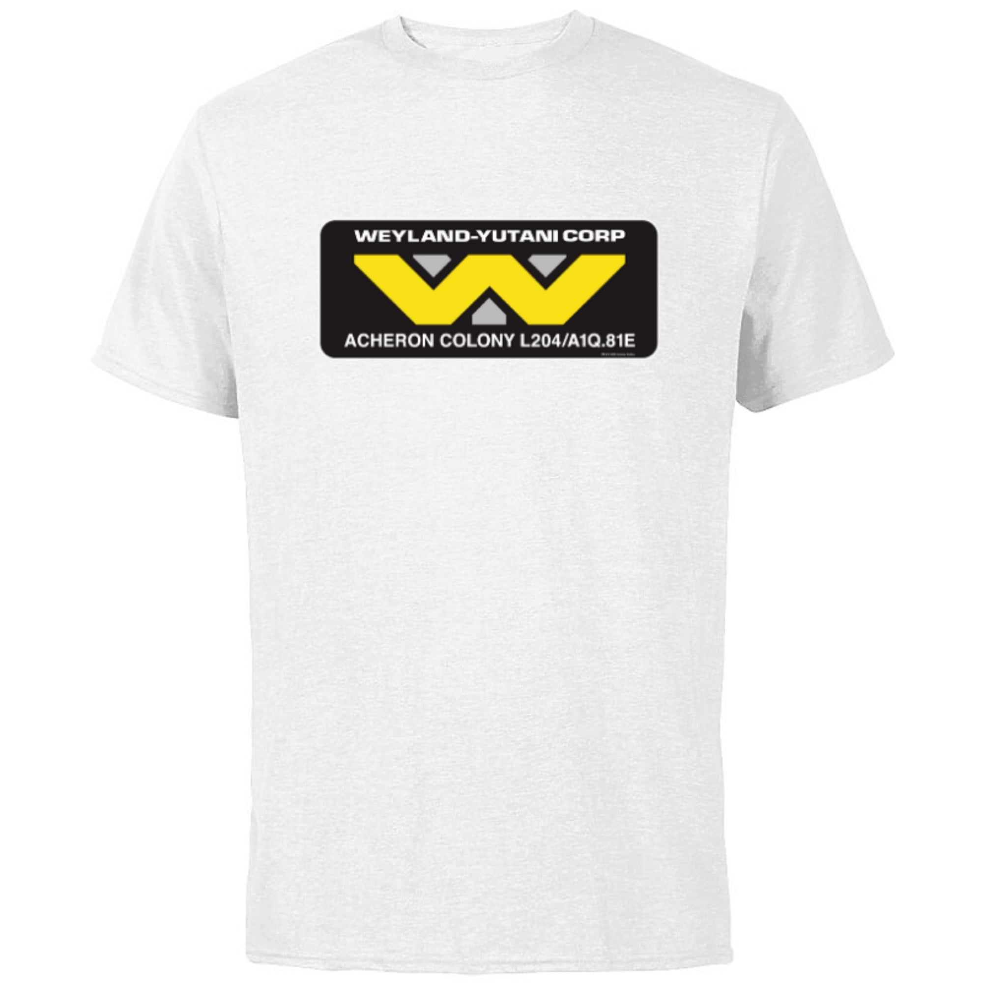 Custom Weyland-Yutani Corp Logo Distressed T-Shirt - Alien Franchise Fan Tee