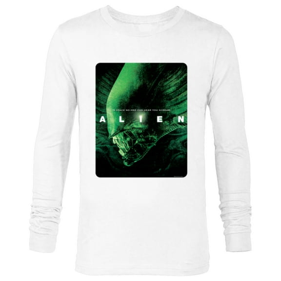 Alien 45th Anniversary Xenomorph 1979 Movie Poster In Space - Long Sleeve T-Shirt for Men - Customized-White