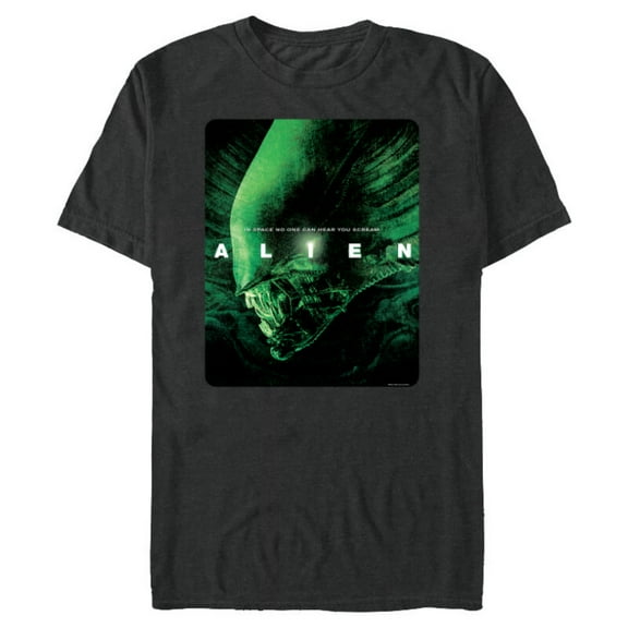 Alien 45th Anniversary Xenomorph 1979 Movie Poster In Space - Short Sleeve Blended T-Shirt for Adults - Customized-Dark Heather