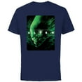 thumbnail image 1 of Alien 45th Anniversary Xenomorph 1979 Movie Poster In Space - Short Sleeve Cotton T-Shirt for Adults - Customized-Navy, 1 of 5