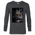 thumbnail image 1 of Alien 45th Anniversary Xenomorph Facehugger Attacking Art - Long Sleeve T-Shirt for Men - Customized-Charcoal Heather, 1 of 5