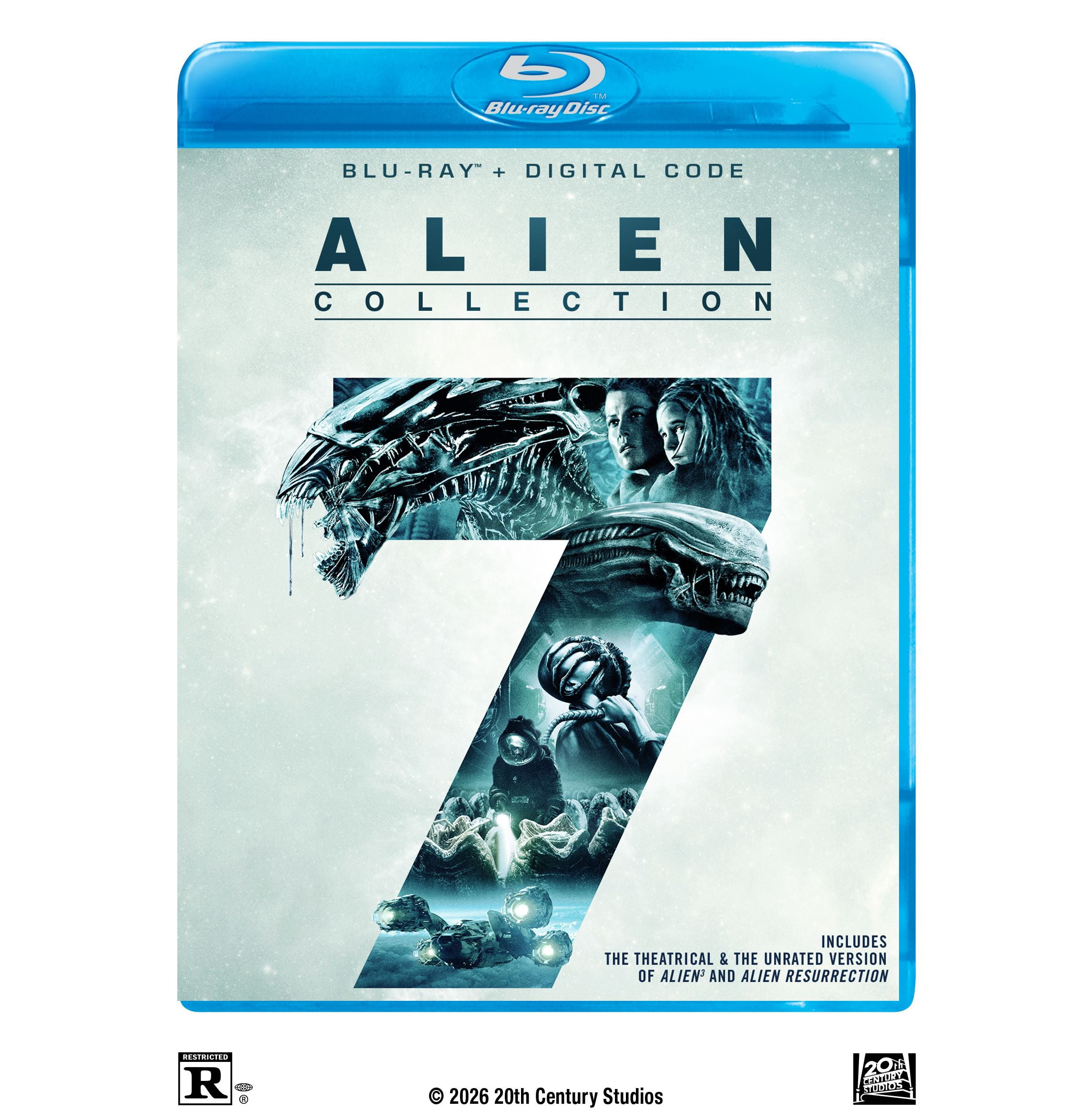 Alien 7-Movie Collection (Blu-ray + Digital Copy) Disney, Action, Adventure, Horror