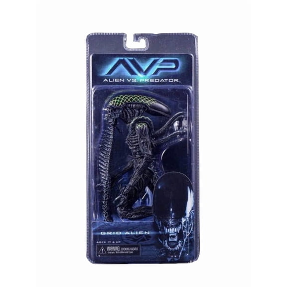 Alien 7" Scale Action Figure Grid Alien Action Figure, Multicolor