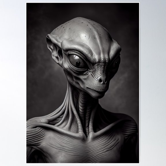 Alien 9 Poster Wall Art, Modern Wall Decor For Living Room Bedroom, 8x12 UNFRAMED