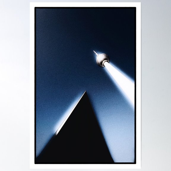 Alien Abduction At Alexanderplatz Poster Wall Art, Modern Wall Decor For Living Room Bedroom, 24x36 UNFRAMED