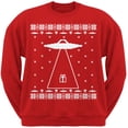 thumbnail image 1 of Alien Abduction Red Adult Sweatshirt, 1 of 6