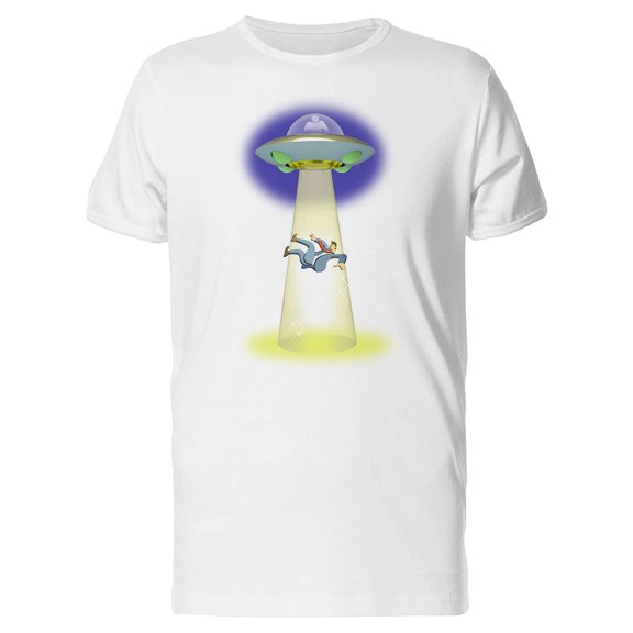 Alien Abduction Watercolor T-Shirt Men -Image by Shutterstock, Male 3X-Large