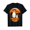 thumbnail image 1 of Alien And Bigfoot Ghost Halloween Moon T-Shirt, 1 of 5