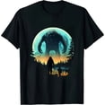 thumbnail image 1 of Alien And Bigfoot Moon T-Shirt 0484, 1 of 3