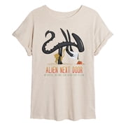 Alien - And Jonsey - Juniors Oversized Graphic T-Shirt