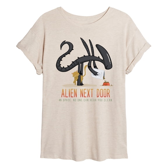 Alien - And Jonsey - Juniors Oversized Graphic T-Shirt