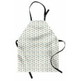 thumbnail image 1 of Alien Apron, Cosmic Galaxy Pattern of Flying Saucer Sun and Moon Constellation on Plain Backdrop, Unisex Kitchen Bib with Adjustable Neck for Cooking Gardening, Adult Size, Multicolor, by Ambesonne, 1 of 4