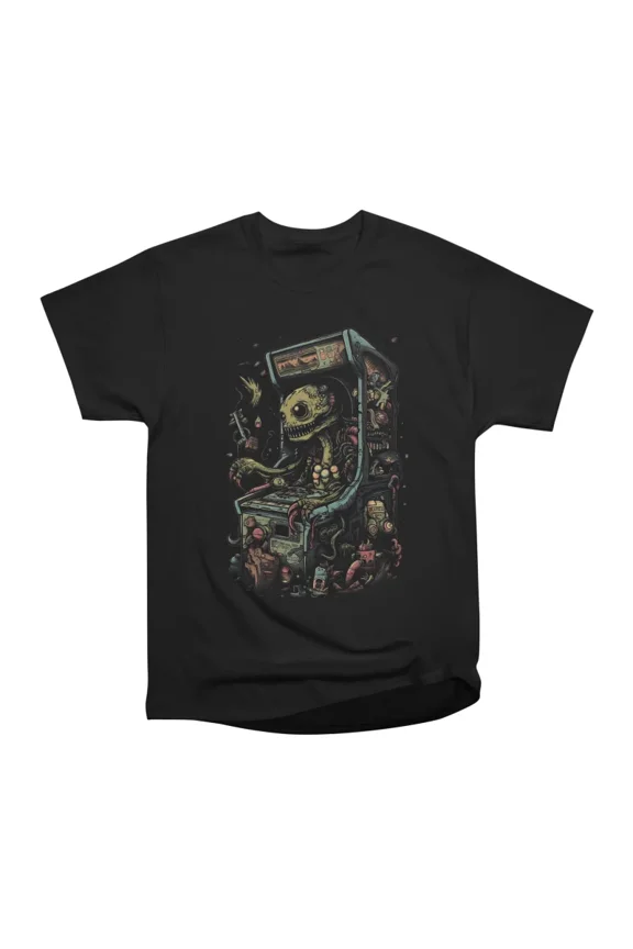Alien Arcade T-Shirt Tee Gift For Him Merch For Her Apparel For Friend