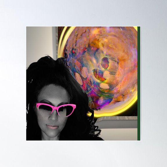 Alien Art 1 Poster Wall Art, Modern Wall Decor For Living Room Bedroom, 24x24 UNFRAMED