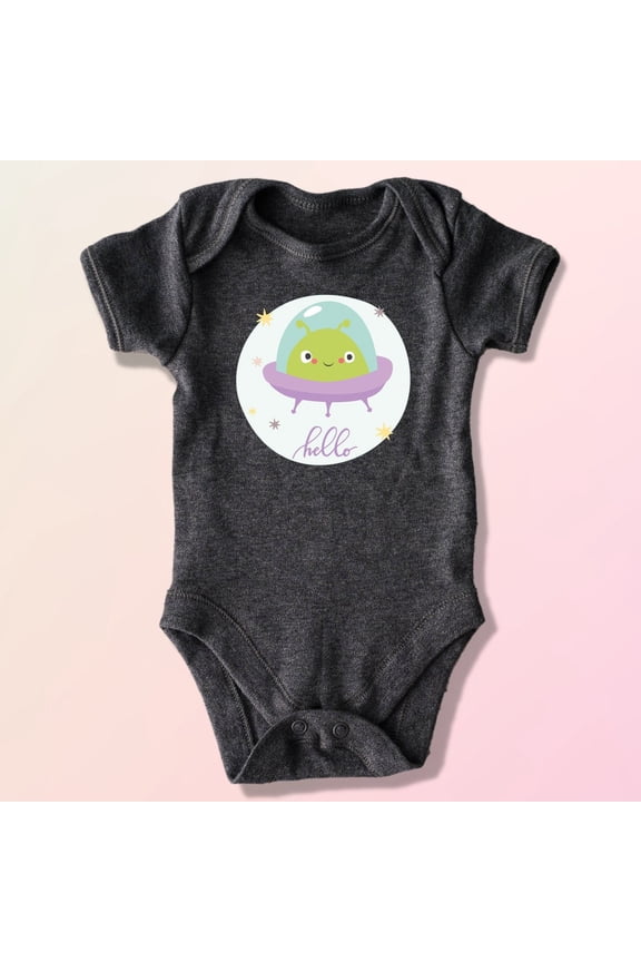 Alien Baby Bodysuit, Cute Alien Baby Bodysuit, Funny Alien Baby Shirt, Funny Baby Shirt, Cute Baby Bodysuit, Gift For Newborn Baby Cute Baby Onesie, BABY BODYSUIT LAT 4424