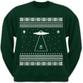 thumbnail image 1 of Alien Beam Ugly Christmas Sweater Green Crew Neck Sweatshirt, 1 of 1