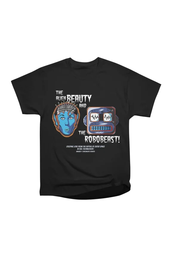 Alien Beauty and The RoboBeast T-Shirt Tee Gift For Him Merch For Her Apparel For Friend