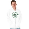 thumbnail image 1 of Alien Believer UFO Hunter Copilot Unisex Fleece Graphic Zip Up Hoodie Brisco Brands 2X, 1 of 5