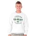thumbnail image 1 of Alien Believer UFO Hunter Copilot Unisex Plus Fleece Graphic Sweatshirt Brisco Brands 4X, 1 of 5