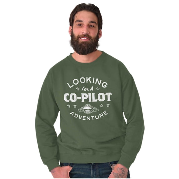Alien Believer UFO Hunter Copilot Unisex Plus Fleece Graphic Sweatshirt Brisco Brands 2X