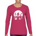 thumbnail image 1 of Alien Bigfoot Loch Ness Monster Moon Women's Long Sleeve T-shirt Funny Space UFO Hunter Sasquatch Yeti Dinosaur Nerd Believe, 1 of 7