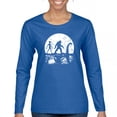 thumbnail image 1 of Alien Bigfoot Loch Ness Monster Moon Women's Long Sleeve T-shirt Funny Space UFO Hunter Sasquatch Yeti Dinosaur Nerd Believe, 1 of 7