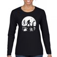 thumbnail image 1 of Alien Bigfoot Loch Ness Monster Moon Women's Long Sleeve T-shirt Funny Space UFO Hunter Sasquatch Yeti Dinosaur Nerd Believe, 1 of 7