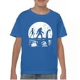 thumbnail image 1 of Alien Bigfoot Loch Ness Monster Moon Youth T-shirt Funny Space UFO Hunter Sasquatch Yeti Dinosaur Nerd Believe Kids, 1 of 7