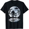 thumbnail image 1 of Alien Bigfoot Moon Sasquatch UFO Extraterrestrial Men women T-Shirt Shirts, 1 of 4