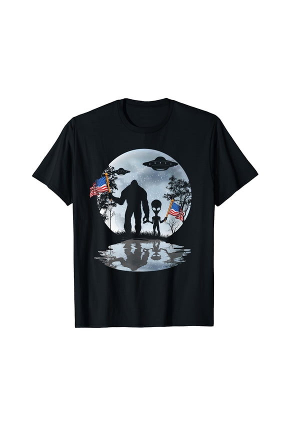 Alien Bigfoot Sasquatch UFO Extraterrestrial T-Shirt