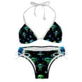 thumbnail image 1 of Alien Bikini Set Swim Suit Detachable Sponge Adjustable Strap Two-Pack, Beach Pool Vacation Party., 1 of 6