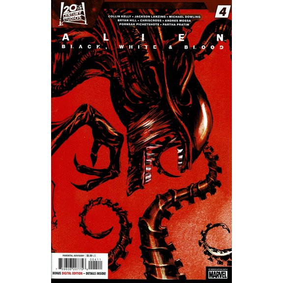Alien: Black, White And Blood #4 VF ; Marvel Comic Book