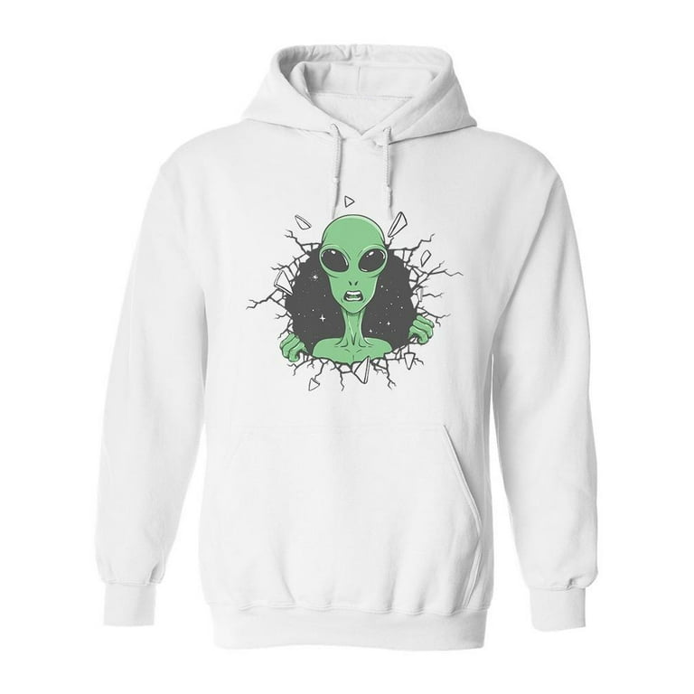 Alien Breaks Out Of Space Design Hoodie Men Image by Shutterstock Male XX Large