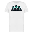 thumbnail image 1 of Alien Bussinessmen Cartoon Tee Men's -Image by Shutterstock, 1 of 2