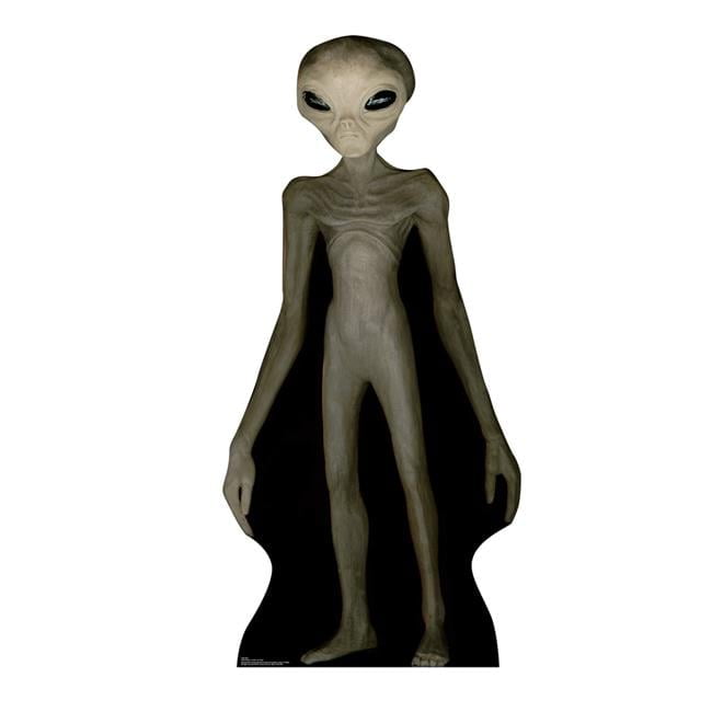 68'' Gray Alien Cardboard Standup Photo Prop