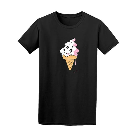 Alien Cartoon Ice Cream Graphic Men T-Shirt - Image by Shutterstock, Male Large