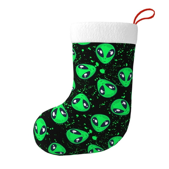 Alien Christmas Stockings 18 Ince ,Gifts Stocking Family Party Decorations For Holiday Tree Decor