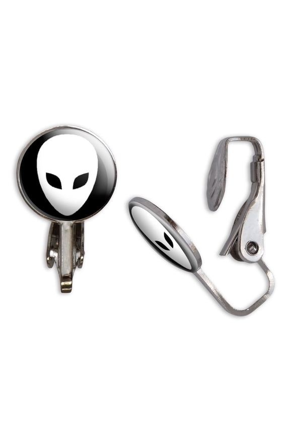 Alien Clip-On Stud Earrings