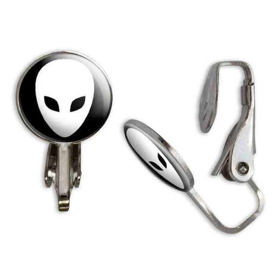 Alien Clip-On Stud Earrings