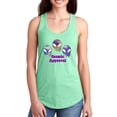 thumbnail image 1 of Alien Cosmic Approval Racerback Tank Women -Smartprints Designs, Female Large, 1 of 4
