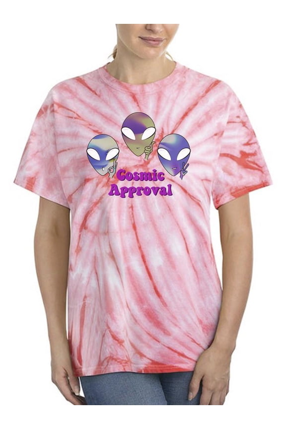 Alien Cosmic Approval Tie Dye Cyclone Women -Smartprints Designs, Female XX-Large