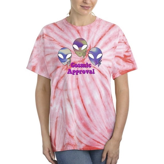 Alien Cosmic Approval Tie Dye Cyclone Women -Smartprints Designs, Female x-Large