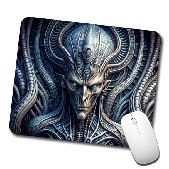 Alien Creature Creepy Horror Sci-Fi Mouse Pad Low Profile Gaming Mat